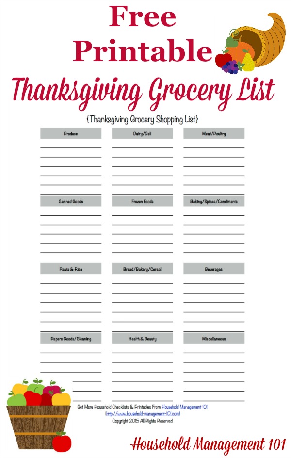 Free Printable Thanksgiving Planner {6 Forms Included}
