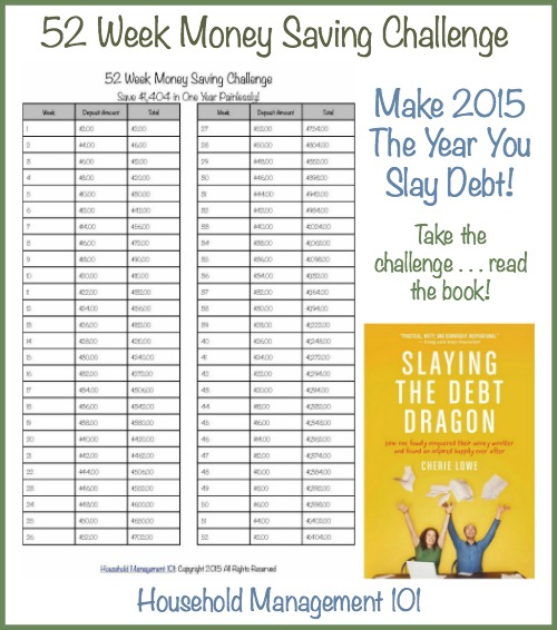 52 week money challenge with dates