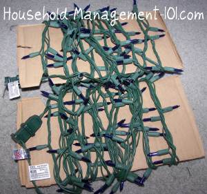 Christmas Light Storage - Easy Idea To Keep Your Lights From Tangling Up