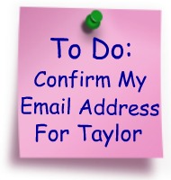 confirm my email address